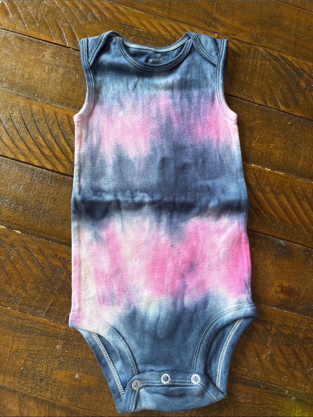 Carter's Pink & Blue Tie-Dye Sleeveless Bodysuit
BRAND NEW made by me 18 months